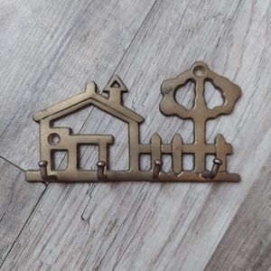 Vintage Brass Wall Hooks Home Key Hanger